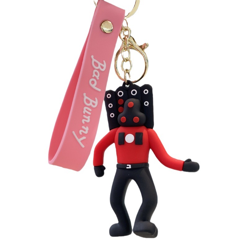 Cross-border skibidi aseo hombre llavero muñeca mochila colgante adornos de coche pequeño regalo al por mayor