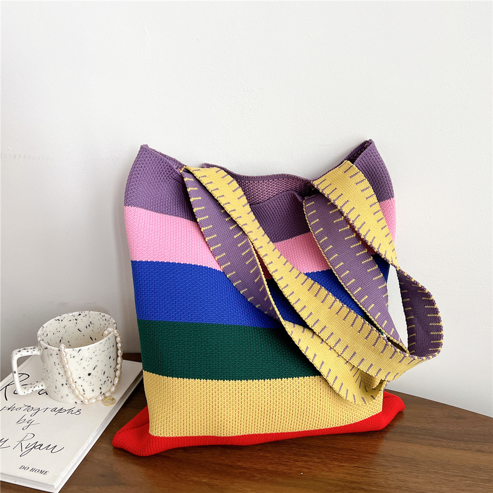 Women's Fashion Stripe Polyester Shopping Bags display picture 6