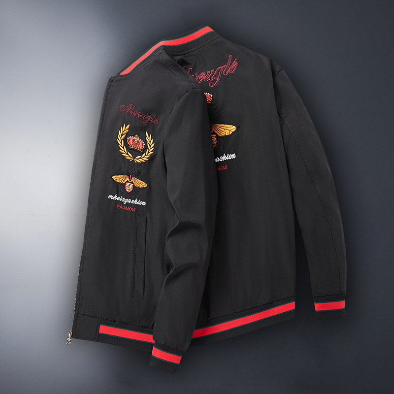 Cappotto casual da ricamo con giacca da uomo nuova autunno 2023 8875_voghion.com