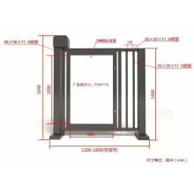厂家供应小区人脸识别栅栏门智能门禁系统直流无刷人行通道广告门