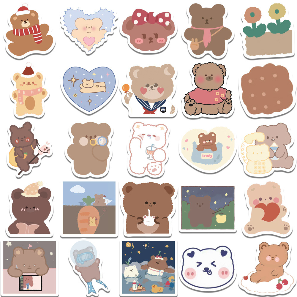 Cute Cartoon Decorative Luggage Motorcycle Notebook Waterproof Stickers display picture 5