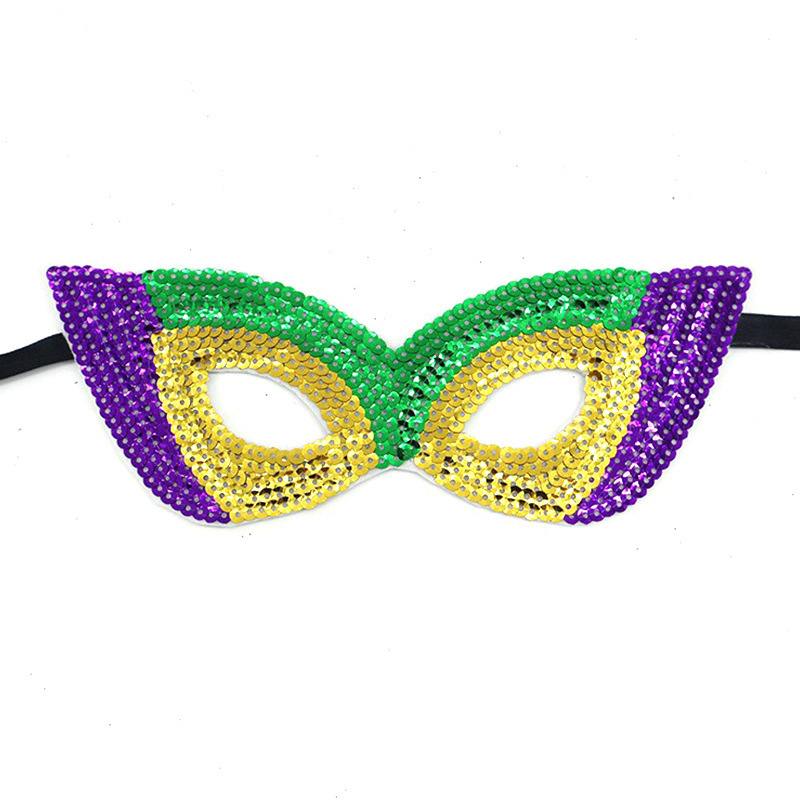 TK transfronterizo carnaval europeo y americano combinación de trajes accesorios máscaras de paleta plumas tricolor banda de pelo fiesta de moda baile