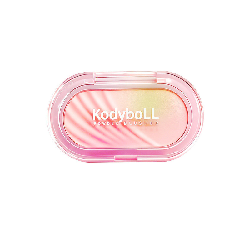 KodyboLL blush cardíaco suave no volar polvo de color natural expansión de color contracción blush disco maquillaje al por mayor