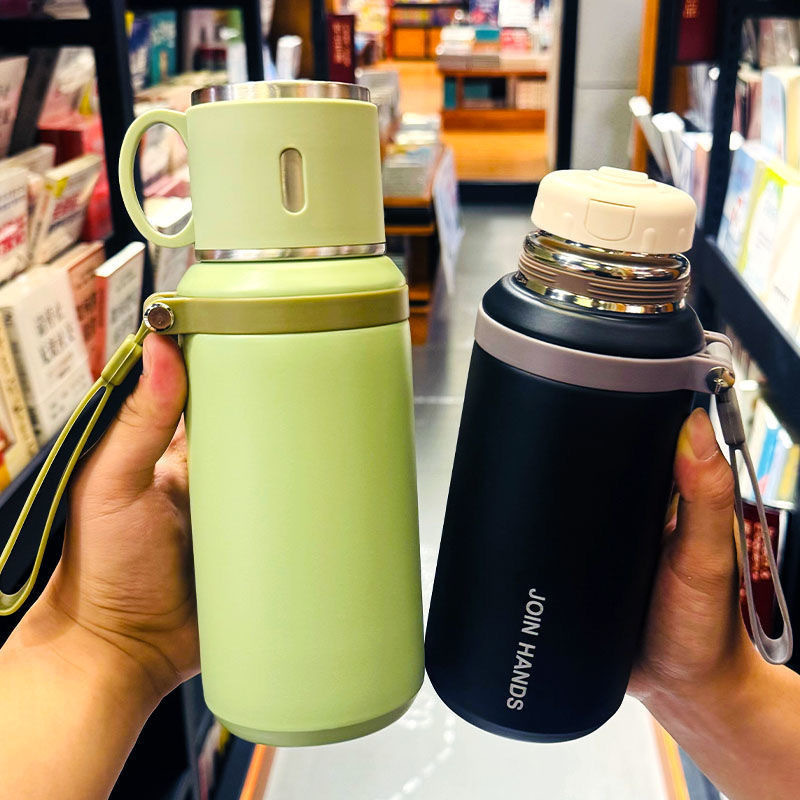ボウルカバー保温カップ316ステンレス鋼厚手シンプル茶水分離カップ大容量家庭用ビジネスカップ|undefined
