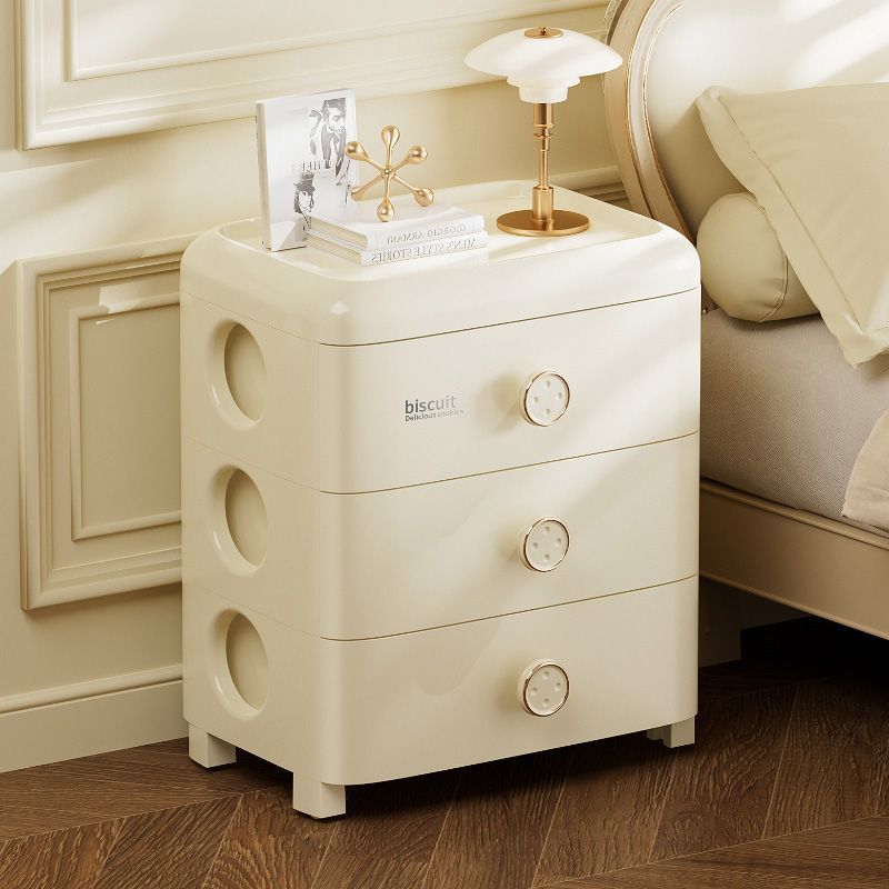 New Cosmetics Storage Drawer-Type Storage Cabinet Home Living Room Storage Cabinet Japanese Style Bedroom Bedside Table Plastic