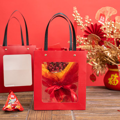 Holiday Gift Bag Red Handbag Display Bag Gift Bag Cake Baking Celebration Lucky Sugar Bags Gift Bag