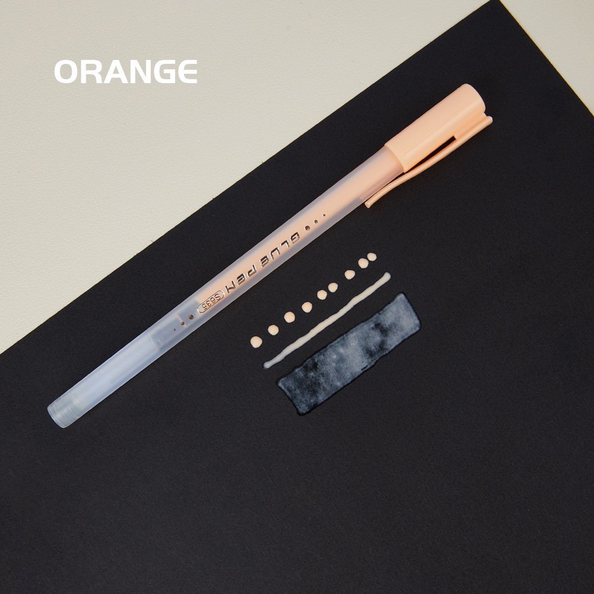 Shanzhi tipo de pluma dispensadora creativa pegamento de color de secado rápido al por mayor para niños DIY hecho a mano pluma dispensadora de diario