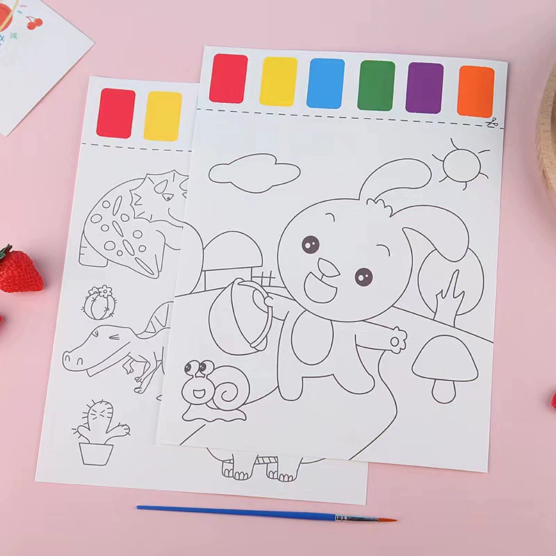 Children's watercolour, coloring book, pigment art drawing paper, (Cross-border trading), graffiti