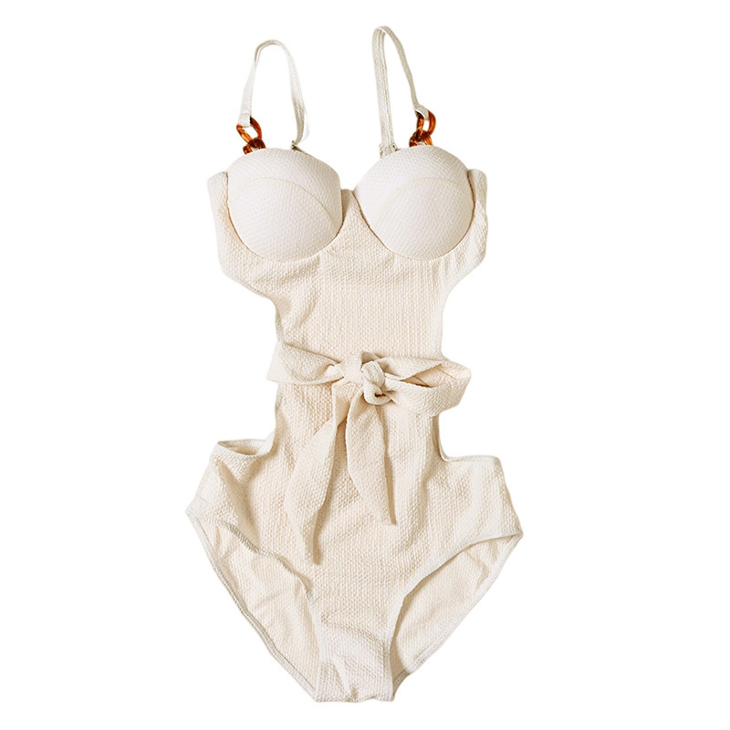 Trajes de baño explosivos para mujeres puras para cubrir la carne delgada sexy pechos pequeños se reúnen junto al mar aguas termales vacaciones trajes de baño para mujeres al por mayor