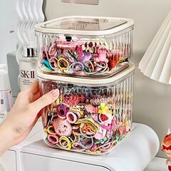 弾蓋ヘアピン髪紐大容量女の子皮筋子供髪飾りケース収納ケース整理神器