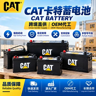CAT卡特蓄电池 货车重卡工程机械启动专用免维护12V汽车启动电池