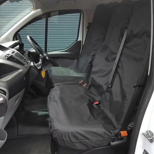 Amazon hot sale 600D1 2 car seat cover black double-row seat cover