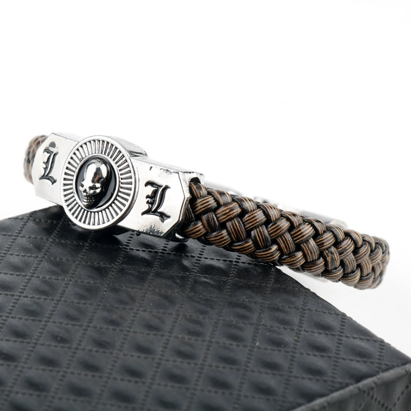 Кросс-бортовое популярное аниме по окружению deth Note Death Note Skeleton Skills Skin Bracelet Weaving Bracelet