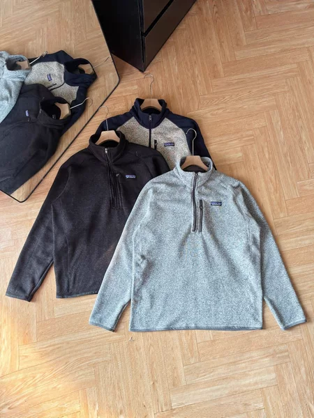 P@Ta Cross-Border E-Commerce Couple's Outdoor Winter Half-Zip Fleece Pullover Sweatshirt for Couples