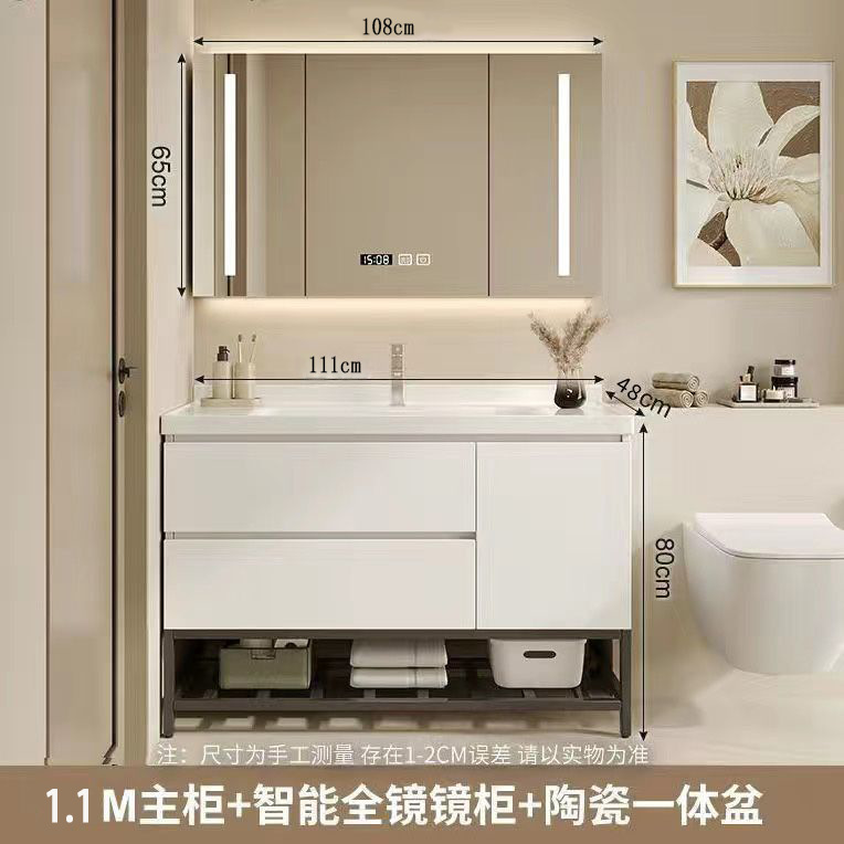 Baños de cerámica personalizados modernos lavabo gabinete lavabo gabinete de baño combinación de nuevo tipo baño
