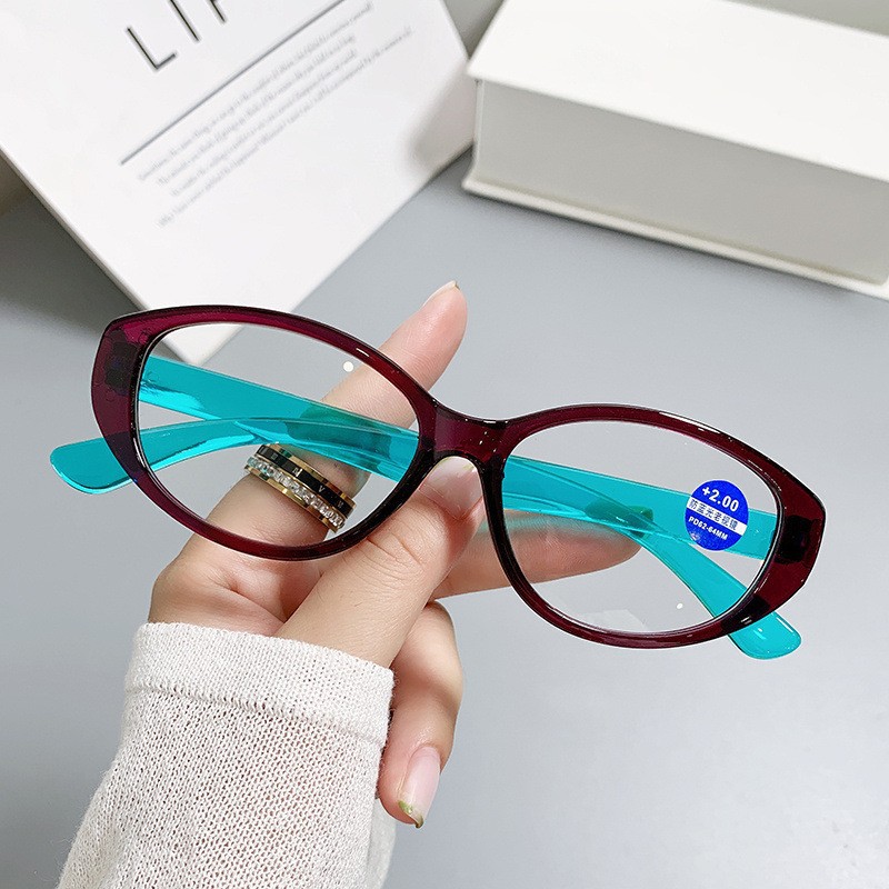 Gafas de lectura Star avanzado marco gris personalidad de la moda brillo estrellado luz anti-azul Internet celebridad mismo estilo gafas