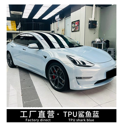 midnight blue glow purple dragon blue | Auto Color Change Film - tpu-shark-blue-15215-m