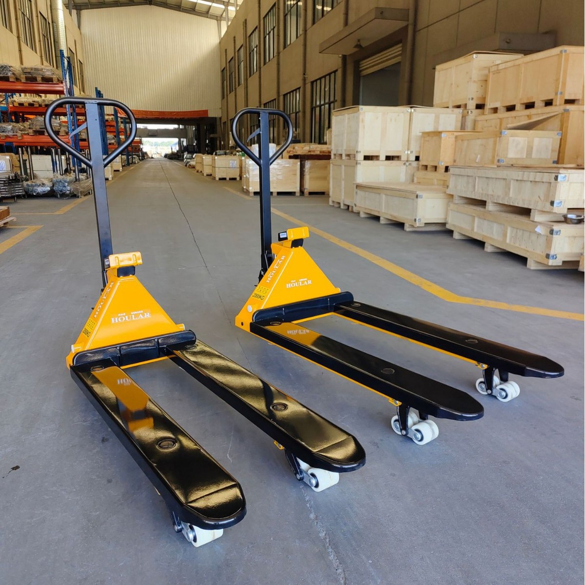 HOULAR好拉牌2吨电子磅托盘搬运车3吨称重叉车 手动叉车秤电子秤