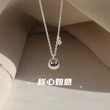 新款S925银称心如意项链女小众设计吊坠高级感锁骨链秋冬配饰批发