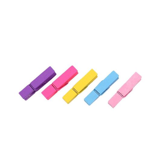 Factory wholesale 2.5cm ~ 15cm wooden clip color wooden clip diy decorative photo clip wooden photo clip