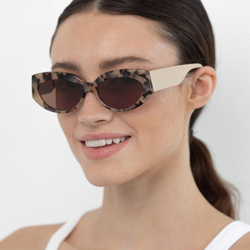 50g Weight Full Frame Glasses Structure Sunglasses Classification Ac, UV400 Protection Lens Material Simple Style Solid Color Ac UV400 Protection Cat Eye Full Frame Women's Sunglasses