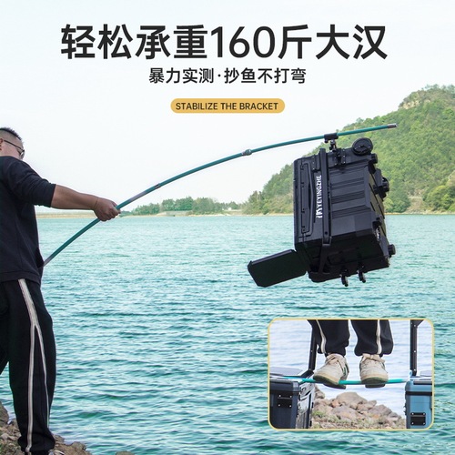 Camper carbon net set, ultra-light and ultra-hard telescopic net pole, full set of net, bare pole, fishing net bag