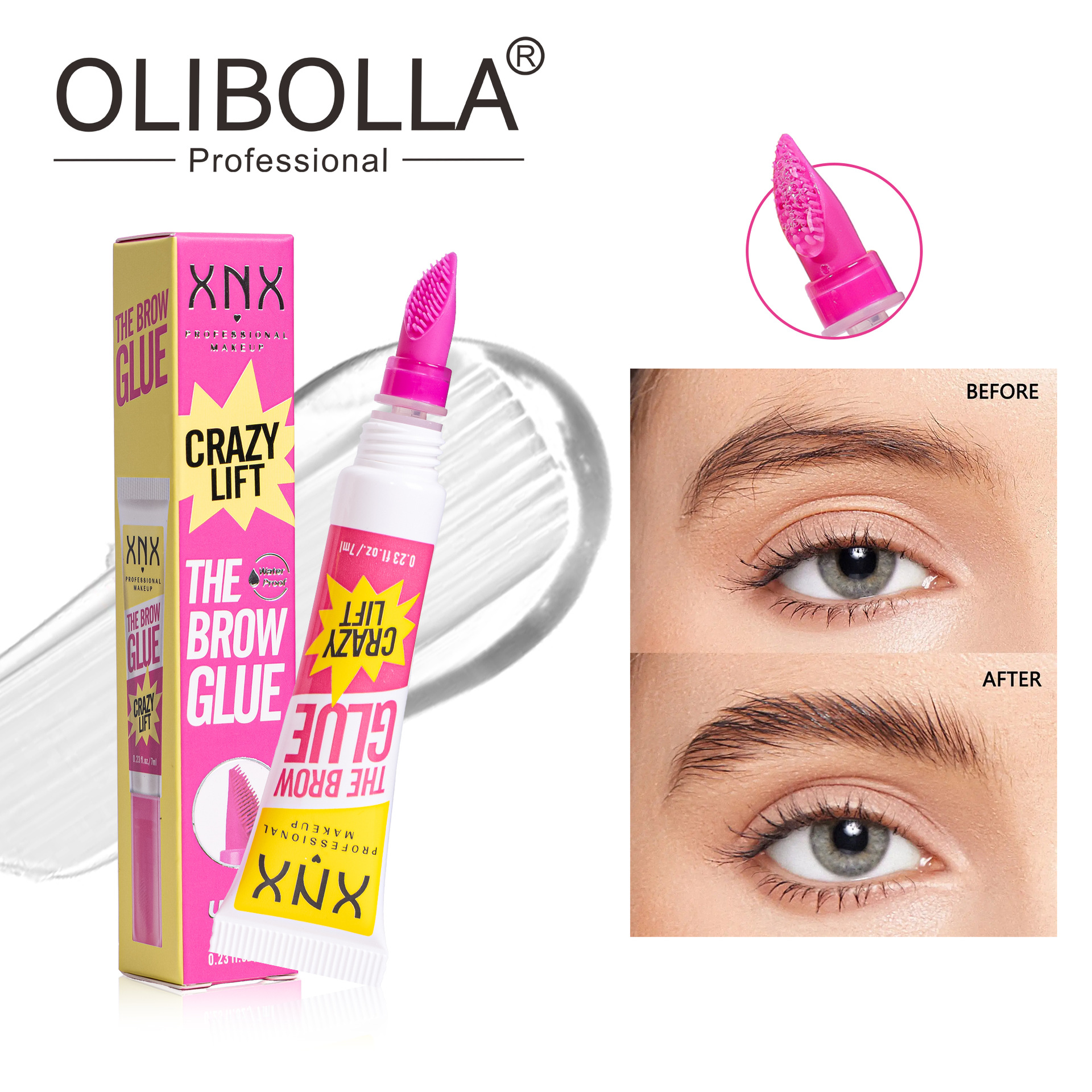 OLIBOLLA transfronteriza gel de cejas estereoscópicas, crema de cejas duradera impermeable, cejas salvajes estereoscópicas europeas y estadounidenses image 7
