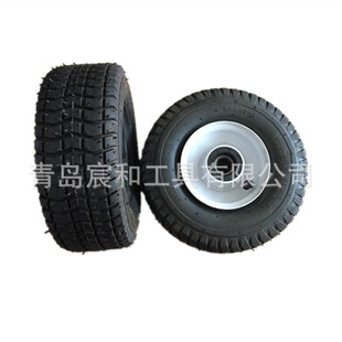 9inch Rubber Inflatable Wheel Trolley Inner and Outer Tire 3.50-4 Turf Flower Cart Wheel Board Cart Camper Wholesale