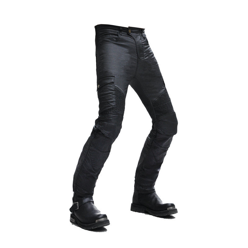 VOLERO pantalones vaqueros de la motocicleta de los hombres de la motocicleta recubierta Cuatro Estaciones multi-Bolsa de pantalones de ciclismo pantalones de carreras anti-caída