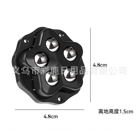 polea silenciosa tipo pegado universal rueda base de bola única rueda rodilla base de bola muebles móvil mesa de té bandeja image 21