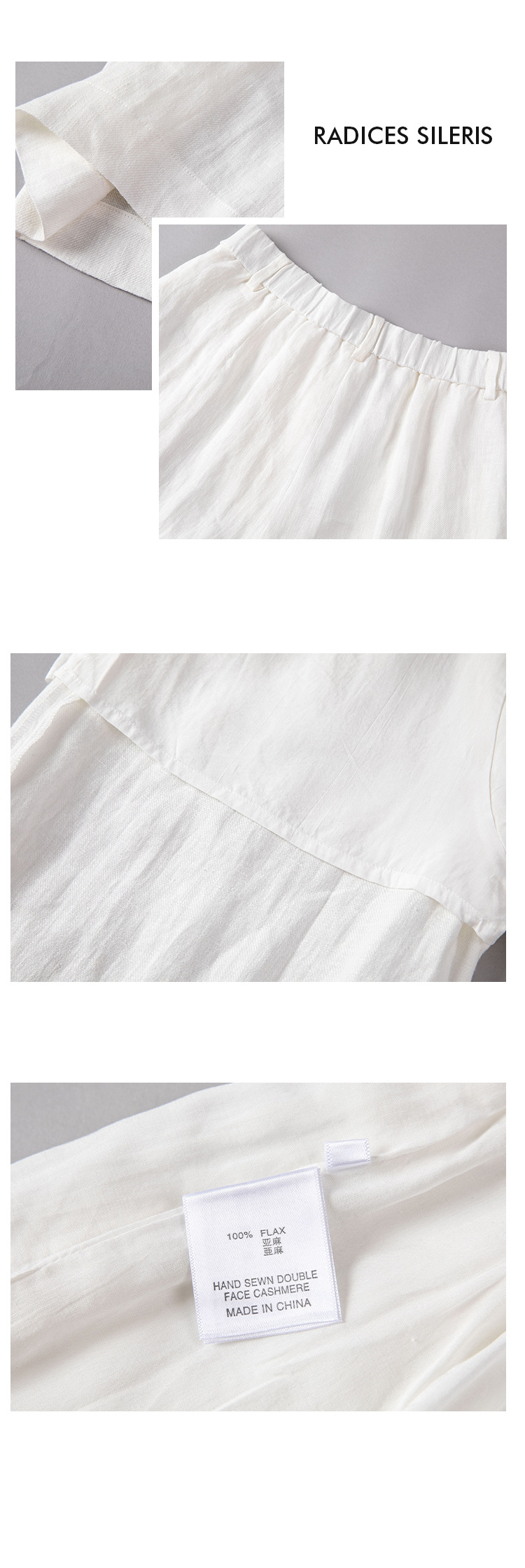 Completo da donna in lino ChicShe, tre pezzi, professionale, elegante, con pantaloni a gamba dritta e larga, blazer piccolo_voghion.com