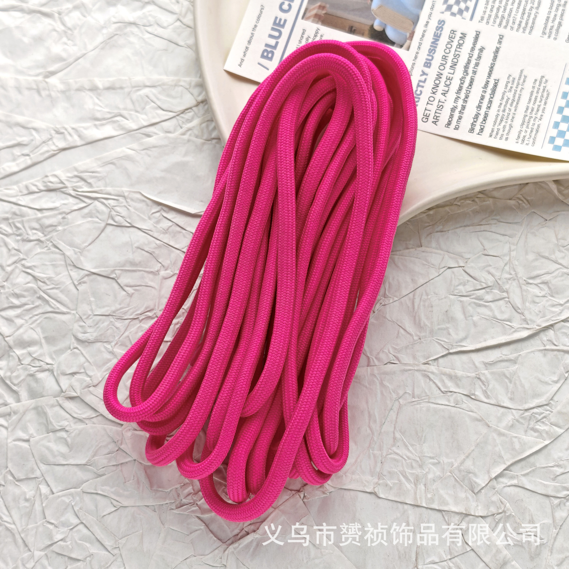 Cuerdas trenzadas de poliéster de color DIY accesorios accesorios de joyería hechos a mano cuerdas de cuentas de teléfono móvil llavero colgante paquete de material de cuerda