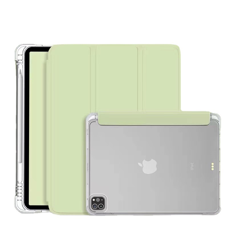 Suitable for iPad10 protective case Pro11 inch with pen slot protective case 789 generation TPU transparent soft case leather case Air45