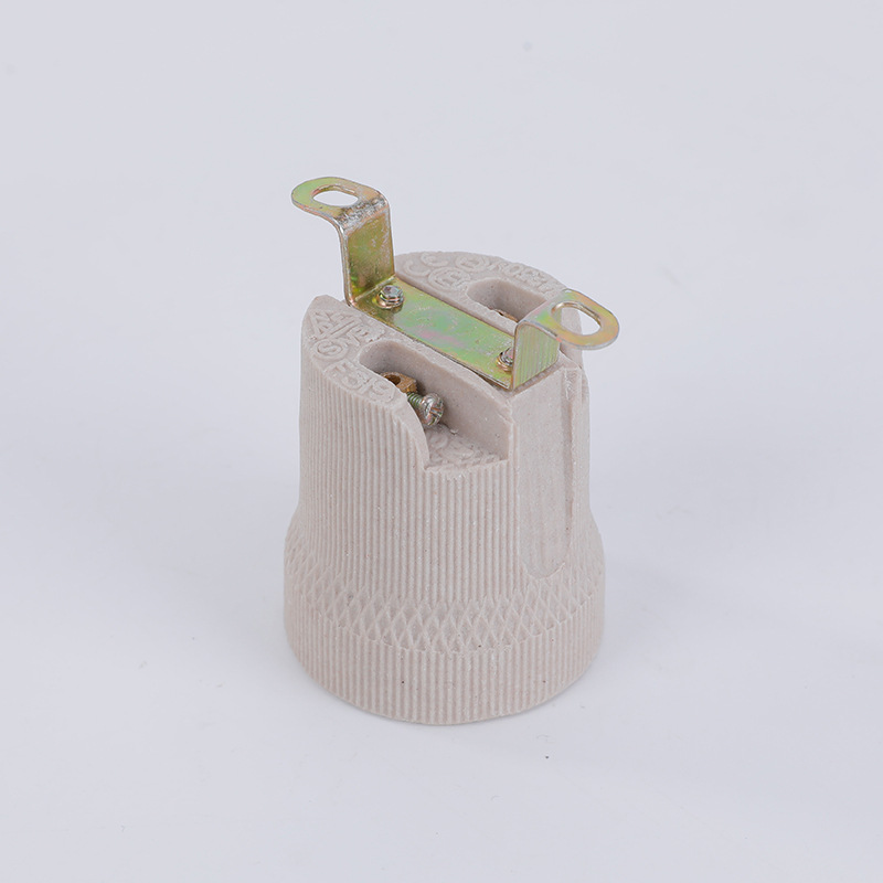 E27 lámpara de cerámica resistente a altas temperaturas conector de lámpara de lámpara accesorios de lámpara de lámpara conector de lámpara de lámpara tipo conector de lámpara de lámpara
