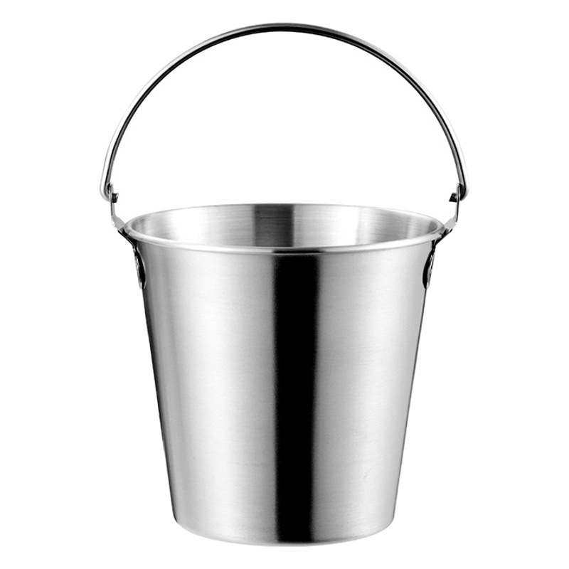 304 cubo de hielo de acero inoxidable Mini pequeño cubo de hielo de cerveza portátil Cubo de champán creativo Cubo de merienda comercial coreano