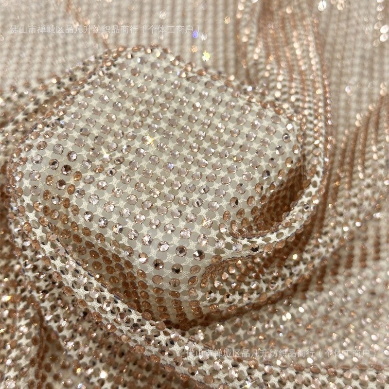 Transfronterizos amazónicos de moda de alta calidad, ropa de mangas largas de diamante de alta densidad, tela de diamante caliente de alta densidad