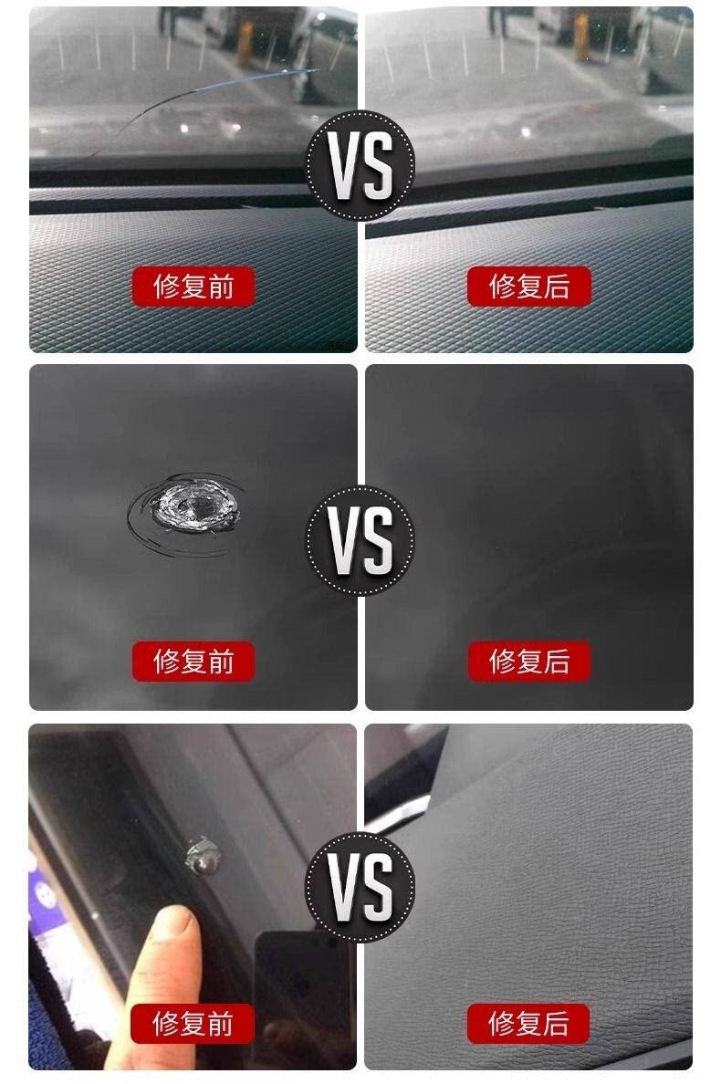 Suitable for German glass repair fluid, car front windshield crack, small pit, scratch restoration glue, mirror seamless repair