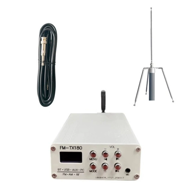 2000m FM FM-передатчик с функцией модуляции длинных и средних волн AM, декодирование Bluetooth, звуковая карта ПК