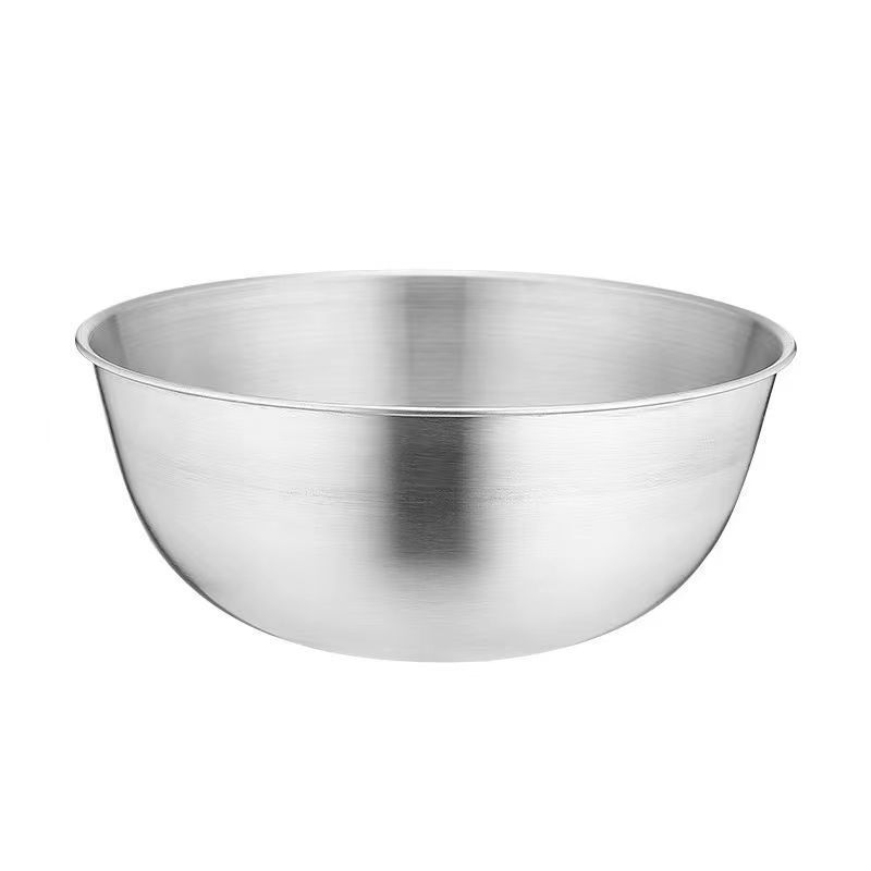 ステンレスのサラダの鉢の台所の家庭用料理の鉢は目盛りと洗面器の韓国式の卵を打ってかき混ぜて洗面器の洗面器を焼きます。|undefined