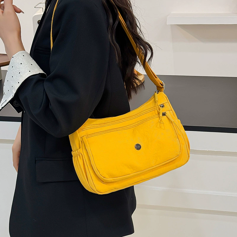 Shoulder bag, capacious nylon one-shoulder bag