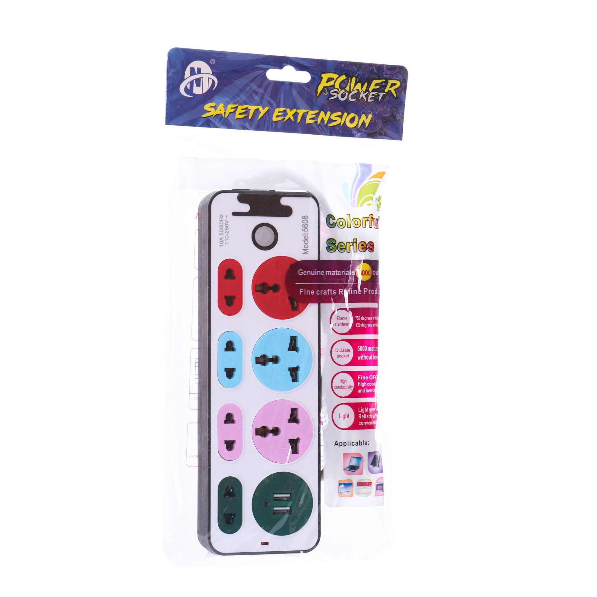 5608 # 5608U # 4 color blanco sólido 20 agujeros inserción de color con USB fuera de la placa de cable de arrastre único inserción de comercio exterior