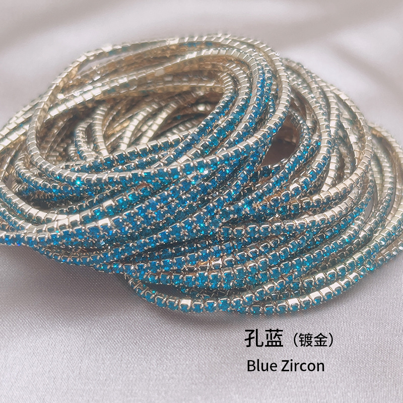 JB3132GL-BZ 골드 도금 구멍 블루