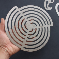 Nattools Mosquito Repellent Ruler Large Cloud Ruler Stainless Steel Curve Plate Metal Cloud Ruler Comic Ruler Curve Template