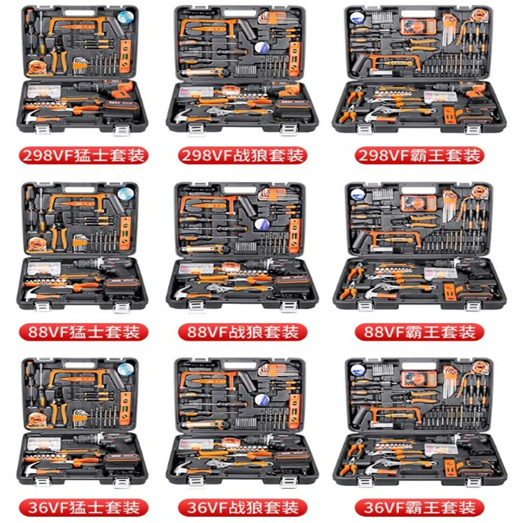 Tools set, wrench for repair, electric drill, full set