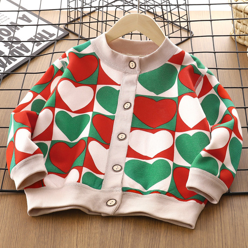 Children's Fleece Sweatshirt Cardigan Autumn/Winter Boys' Casual Jacket Girls' Cardigan Baby Clothes Kids' Sweater
