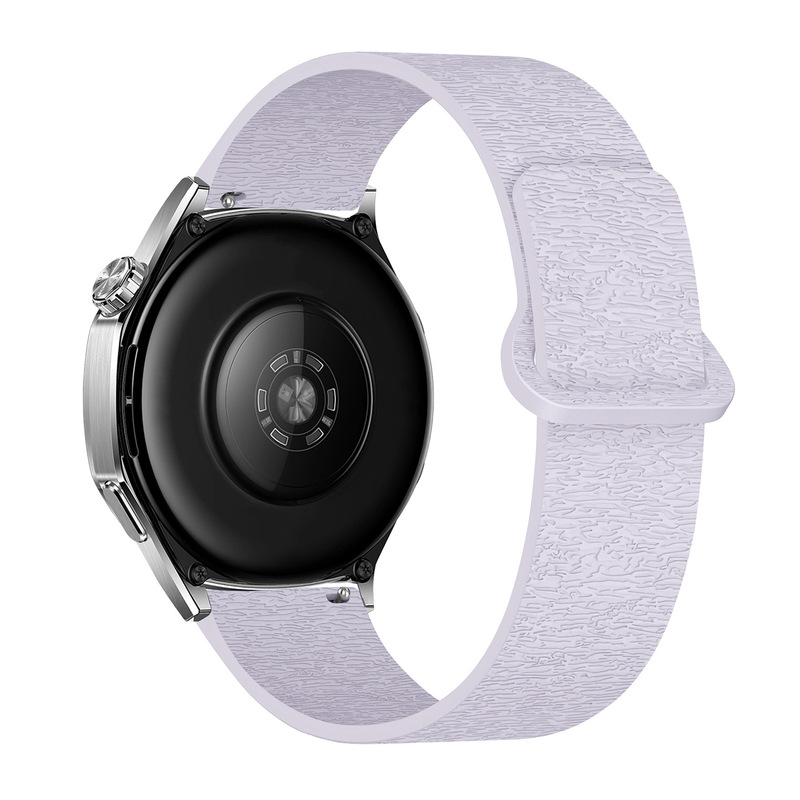 适用华为GT4/gt5/watch5三星watch4运动风木纹软磁硅胶磁吸手表带|undefined