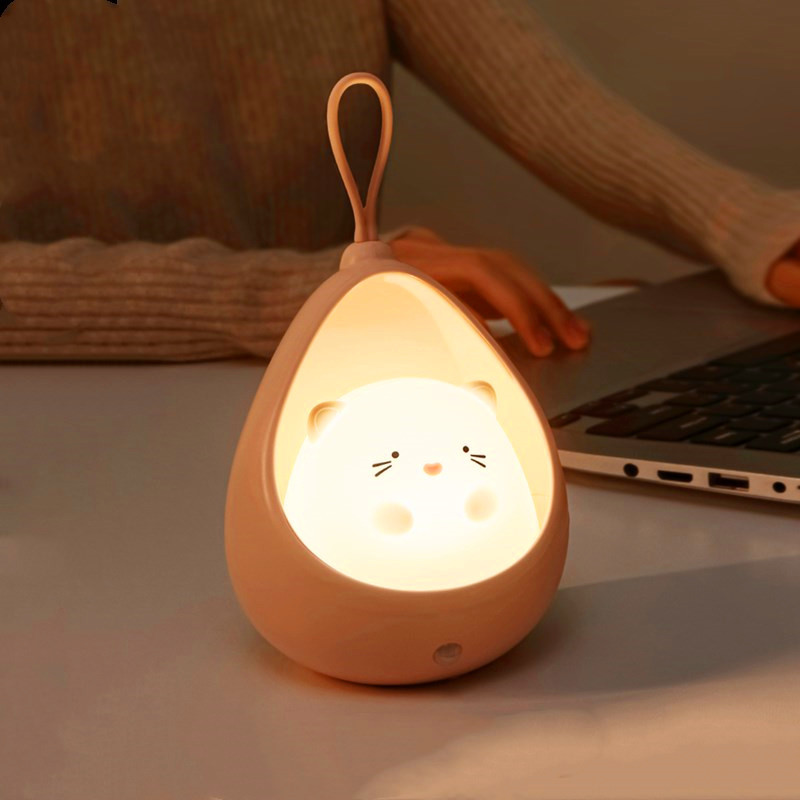 Small pocket Family Induction lamp USB charge led Cartoon Adorable pet Hand lamp wardrobe Aisle Corridor Eye protection lamp