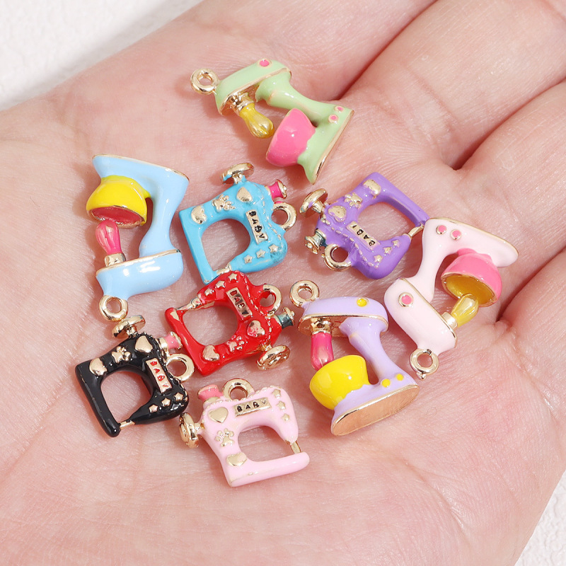 合金オイルドリップ立体シミュレーションミシンブレンダーペンダント DIY 手作りジュエリーペンダントアクセサリー材料|undefined