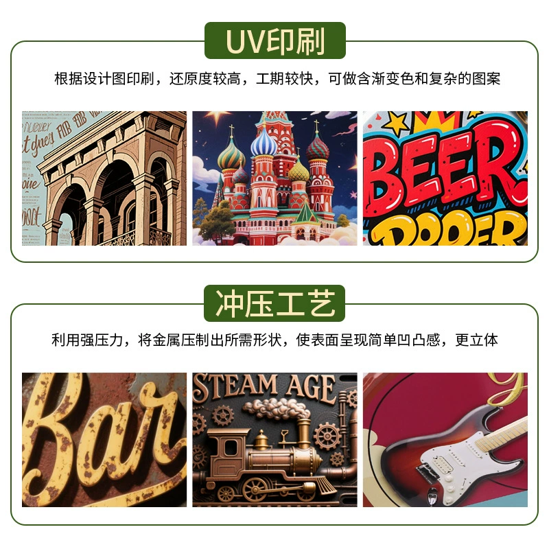 Жестяная живопись жестяная живопись перекресток Европейско-американская ретро домашнее украшение металла живопись иностранная торговля бар номерной знак украшение жестяная живопись
