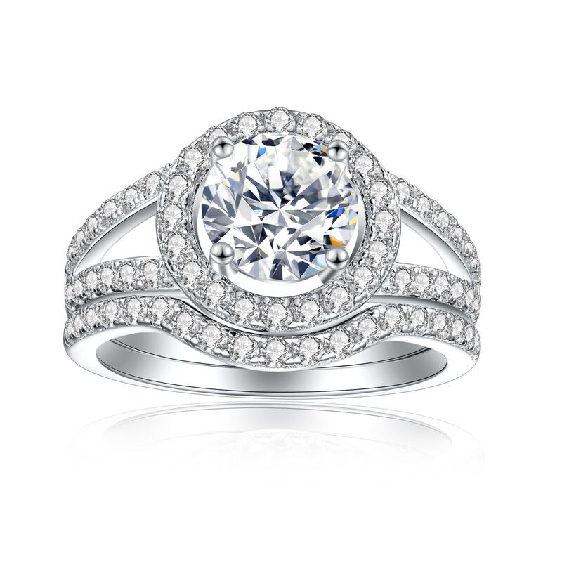 Tonglin S925 Silver Inlaid Zircon Row Diamond Combination Set Ring Hot Selling Personalized Ring Ladies European and American Cross-Border Manufacturer Wholesale Tonglin S925 Silver Inlaid Zircon Row Diamond Combination Set Ring Hot Selling Personalized Ring Ladies European and American Cross-Border Manufacturer Wholesale